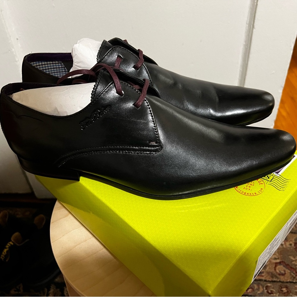 Ted Baker Hake 3 Black Leather Brogue 11